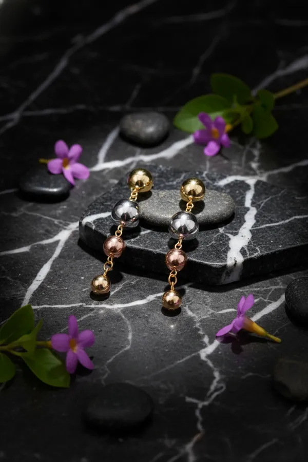 Golden_Tri_Color_Multi_Tone_Ball_Drop_Earrings_Gold,_Silver_And_Rose_Gold_Plated_For_Women