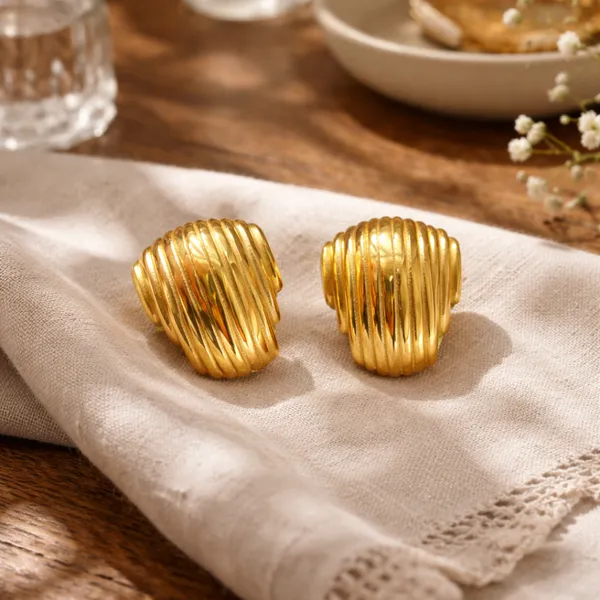 Golden_Chunky_Twisted_Hoop_Earrings_For_Women