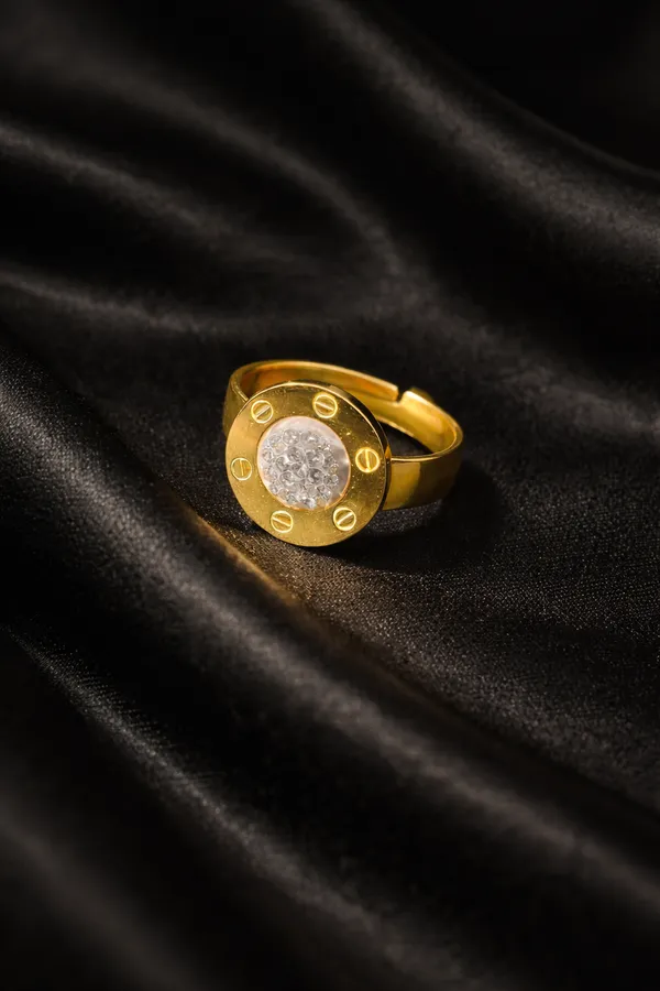 White_Gold_Plated_Screw_Design_Statement_Ring_With_Pave_Diamond_Center_For_Women