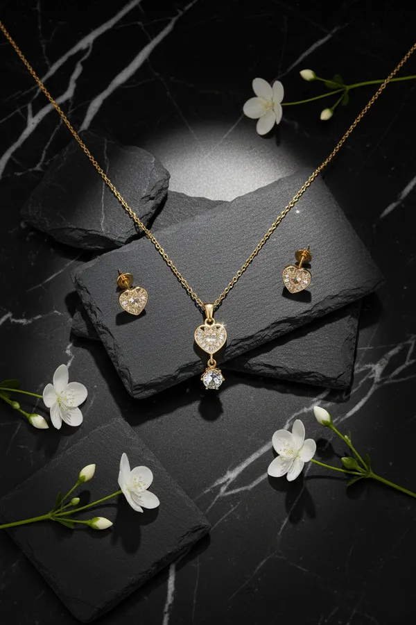 White_Gold_Plated_Heart_Pendant_Necklace_And_Earrings_Set_With_Sparkling_Crystals_For_Women