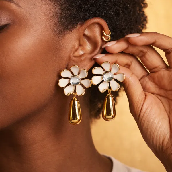 Golden_Flower_Drop_Earrings_With_Pearl_Center_For_Women