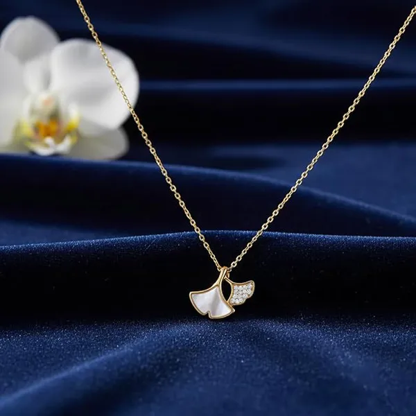 White_Elegant_Ginkgo_Leaf_Pendant_Necklace_With_Mother_Of_Pearl_And_Crystals_For_Women