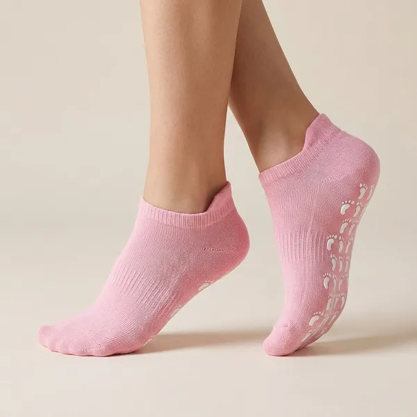 Pink_Elastic_Spa_Gel_Socks_For_Men_And_Women
