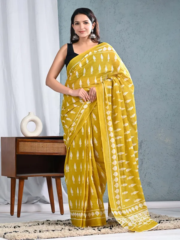 Mustard_Yellow_Hand_Block_Printed_Cotton_Saree_–_Soft_Breathable_Ethnic_Saree_for_Women