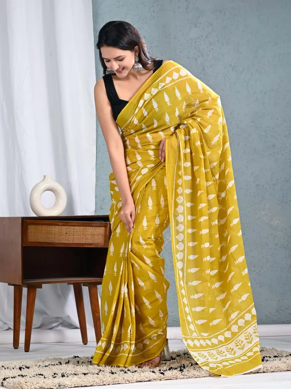 Mustard_Yellow_Hand_Block_Printed_Cotton_Saree_–_Soft_Breathable_Ethnic_Saree_for_Women