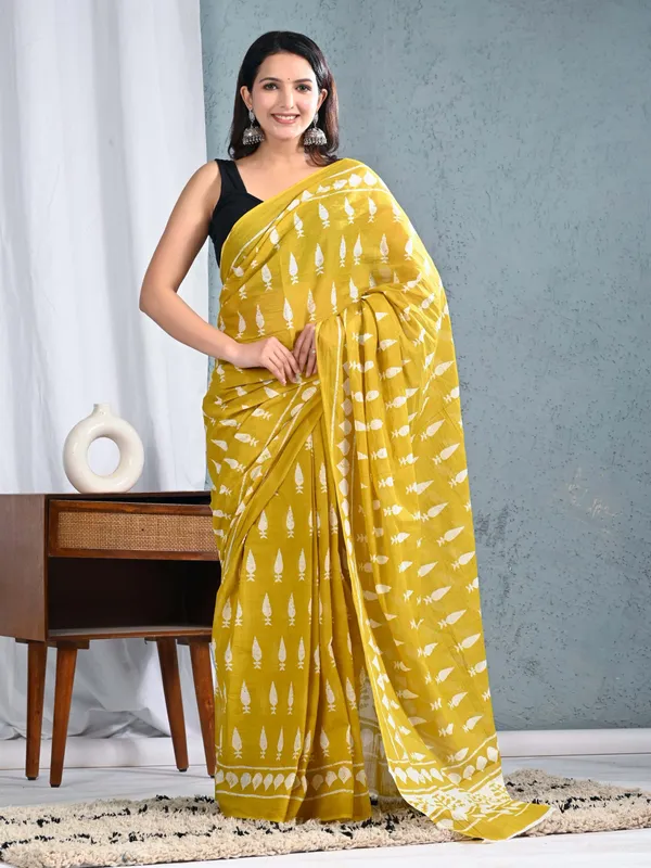 Mustard_Yellow_Hand_Block_Printed_Cotton_Saree_–_Soft_Breathable_Ethnic_Saree_for_Women