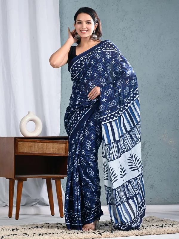Navy_Blue_Hand_Block_Printed_Cotton_Saree_–_Traditional_Indian_Soft_Cotton_Ethnic_Saree_for_Women