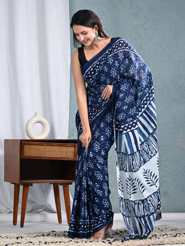 Navy_Blue_Hand_Block_Printed_Cotton_Saree_–_Traditional_Indian_Soft_Cotton_Ethnic_Saree_for_Women