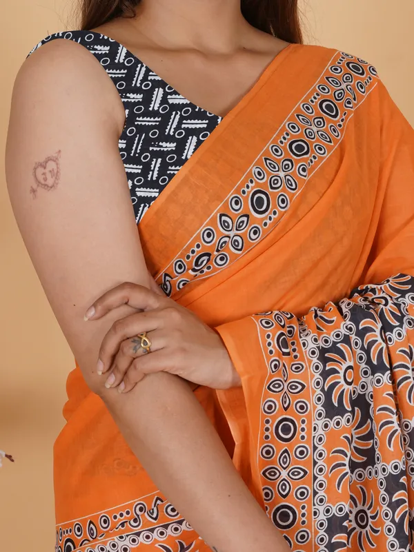 Orange_Ajrakh_Hand_Block_Printed_Cotton_Saree_–_Traditional_Soft_Cotton_Ethnic_Saree_for_Women