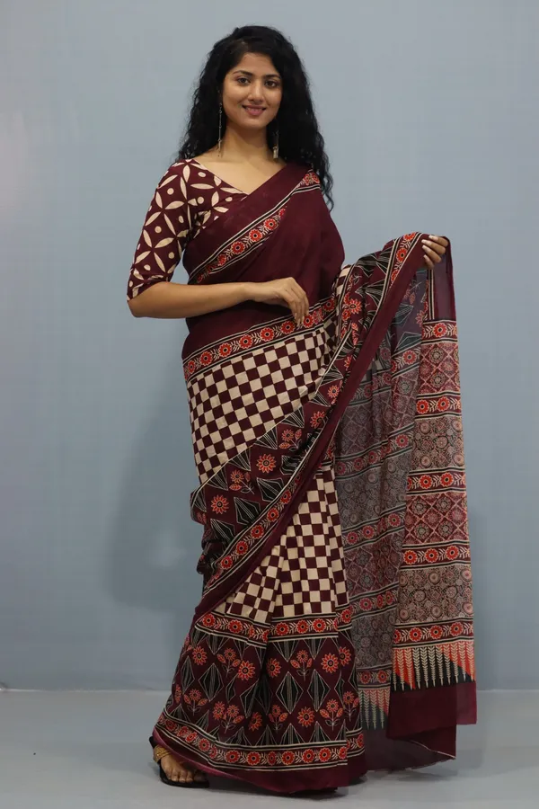 Royal_Maroon_Heritage_Print_Saree