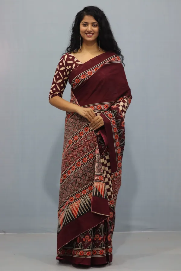 Royal_Maroon_Heritage_Print_Saree