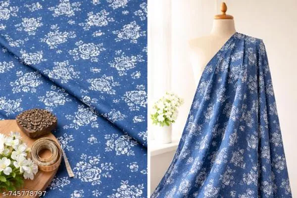 Blue_Cotton_Unstitched_suit_cloths_For_Women
