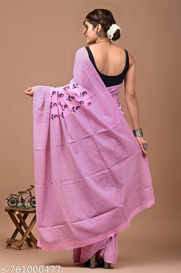 Pink_Cotton_Saree_For_Women
