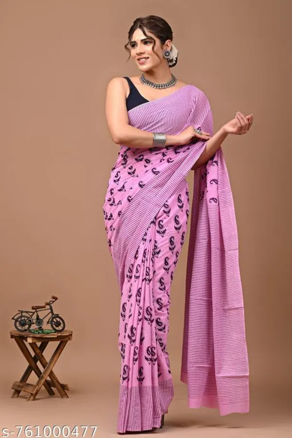 Pink_Cotton_Saree_For_Women