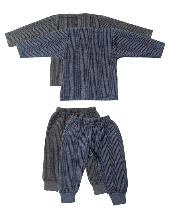 Grey_And_Dark_Grey_Cotton_Pyjama_Set_For_Unisex_Baby_Pack_Of_2