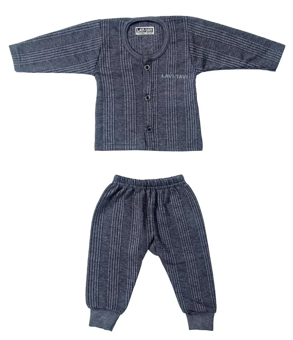 Grey_And_Dark_Grey_Cotton_Pyjama_Set_For_Unisex_Baby_Pack_Of_2