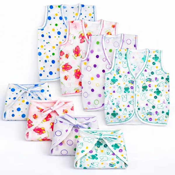 Multicolor_Cotton_Clothing_Set_For_Unisex_Baby_Pack_Of_4
