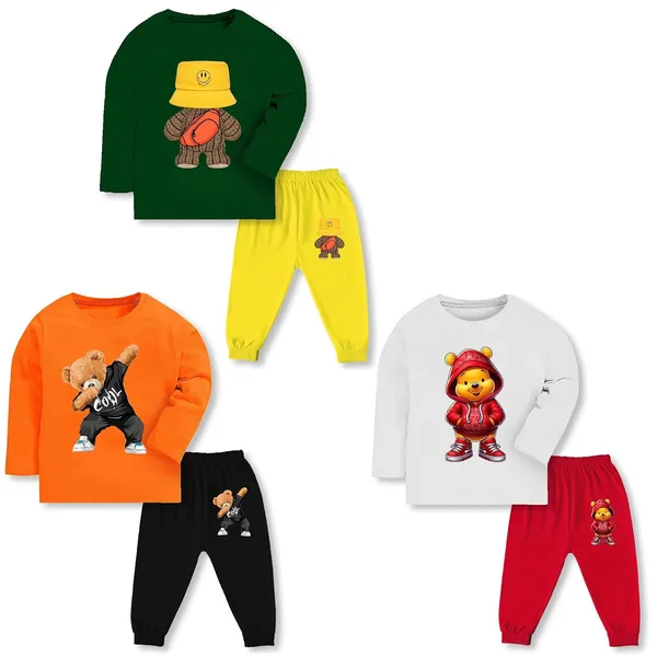 Multicolor_Cotton_Sweatshirt_And_Joggers_Set_For_Unisex_Baby_Pack_Of_3