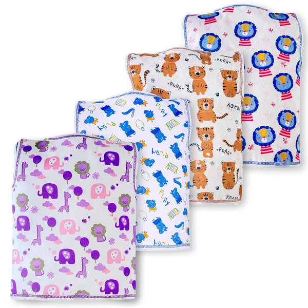Multicolor_Cotton_Sleepwear_For_Unisex_Baby_Pack_Of_4
