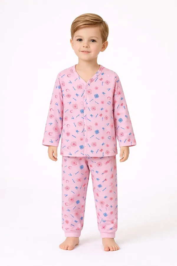 Multicolor_Cotton_Pyjama_Set_For_Unisex_Baby_Pack_Of_3
