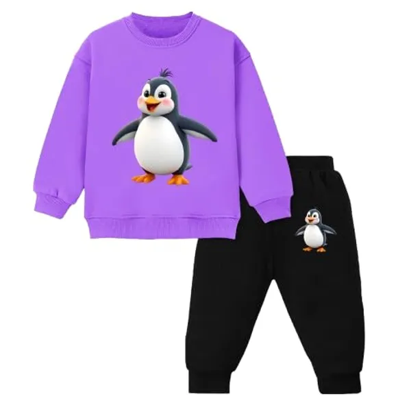 Black_And_Purple_Cotton_Pyjama_Set_For_Unisex_Baby