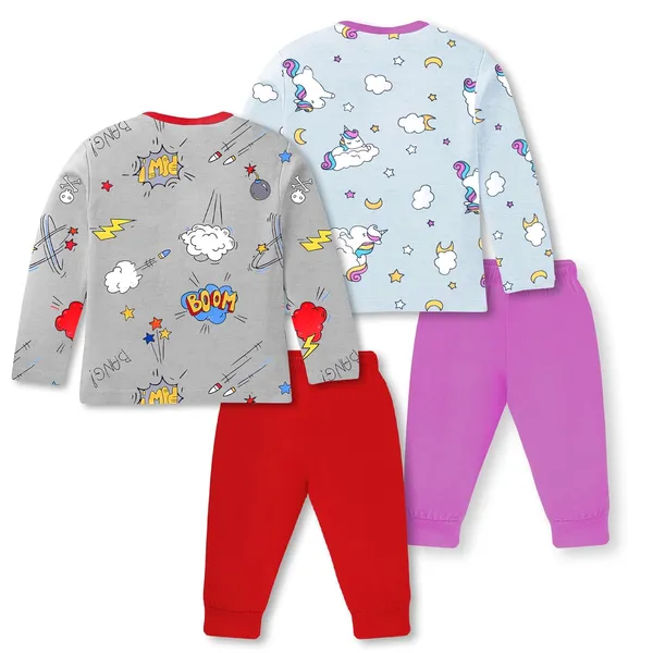 Multicolor_Cotton_Pyjama_Set_For_Unisex_Baby_Pack_Of_2