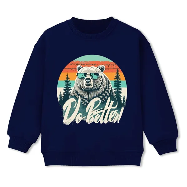 Navy_Blue_Cotton_Sweatshirt_For_Unisex_Kids