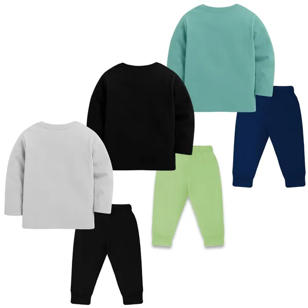 Multicolor_Cotton_Pyjama_Set_For_Unisex_Baby_Pack_Of_3