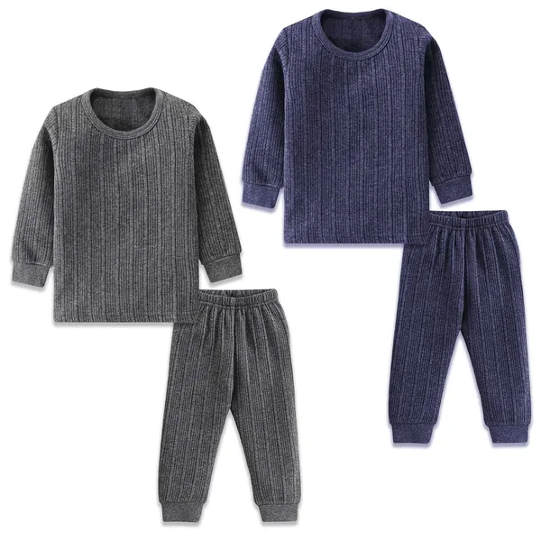 Grey_And_Navy_Blue_Cotton_Pyjama_Set_For_Unisex_Baby_Pack_Of_2
