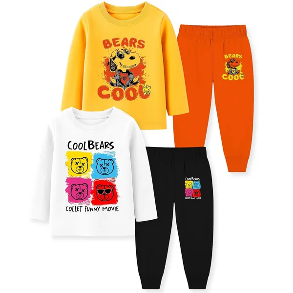 Multicolor_Cotton_Pyjama_Set_For_Boys_Pack_Of_2