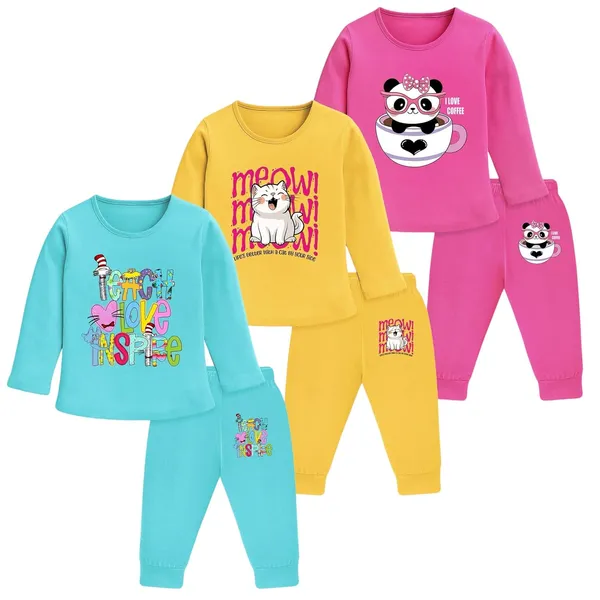 Multicolor_Cotton_Pyjama_Set_For_Baby_Girls_Pack_Of_3