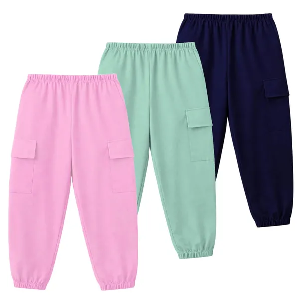 Multicolor_Cotton_Pants_For_Girls_Pack_Of_3