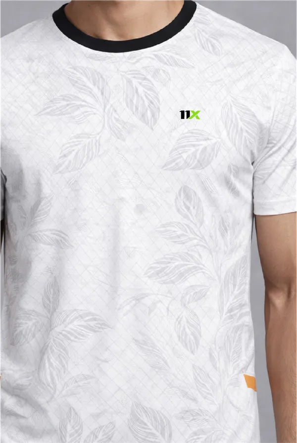 White_Polyester_And_Lycra_T_Shirt_For_Men