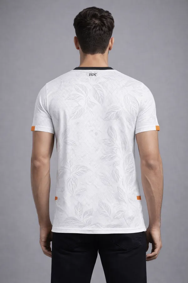 White_Polyester_And_Lycra_T_Shirt_For_Men