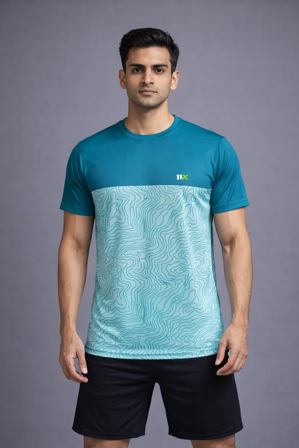 Blue_Polyester_And_Lycra_T_Shirt_For_Men