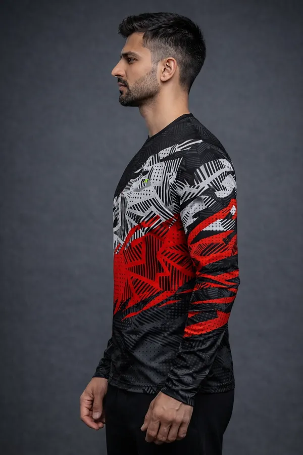 Multicolor_Polyester_And_Lycra_T_Shirt_For_Men