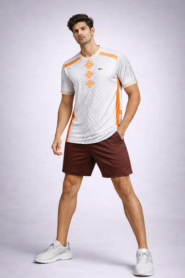 White_Polyester_And_Lycra_T_Shirt_For_Men