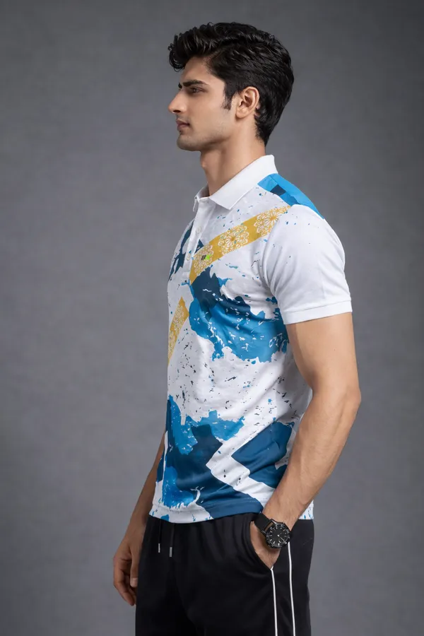 Multicolor_Polyester_And_Lycra_T_Shirt_For_Men