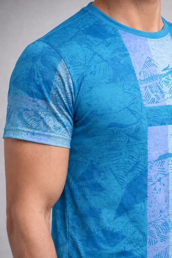 Blue_Polyester_And_Lycra_T_Shirt_For_Men