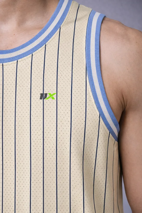 Beige_Polyester_And_Lycra_T_Shirt_For_Men
