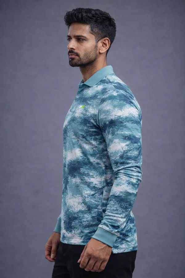 Multicolor_Polyester_And_Lycra_T_Shirt_For_Men