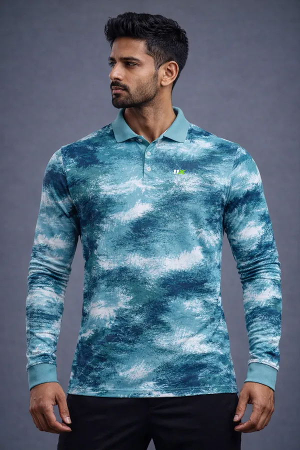 Multicolor_Polyester_And_Lycra_T_Shirt_For_Men