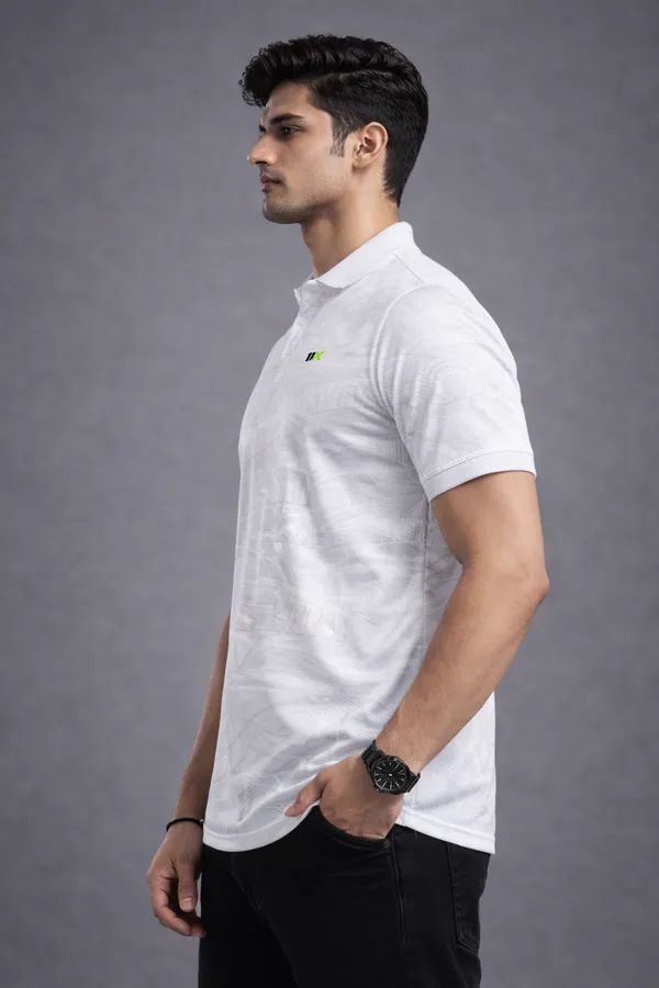 White_Polyester_And_Lycra_T_Shirt_For_Men