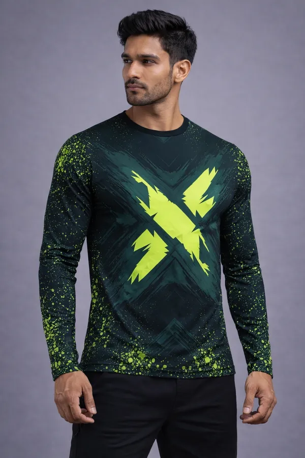 Multicolor_Polyester_And_Lycra_T_Shirt_For_Men