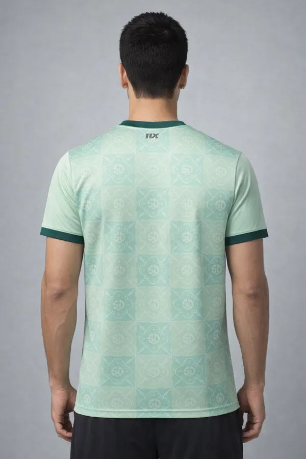 Light_Green_Polyester_And_Lycra_T_Shirt_For_Men