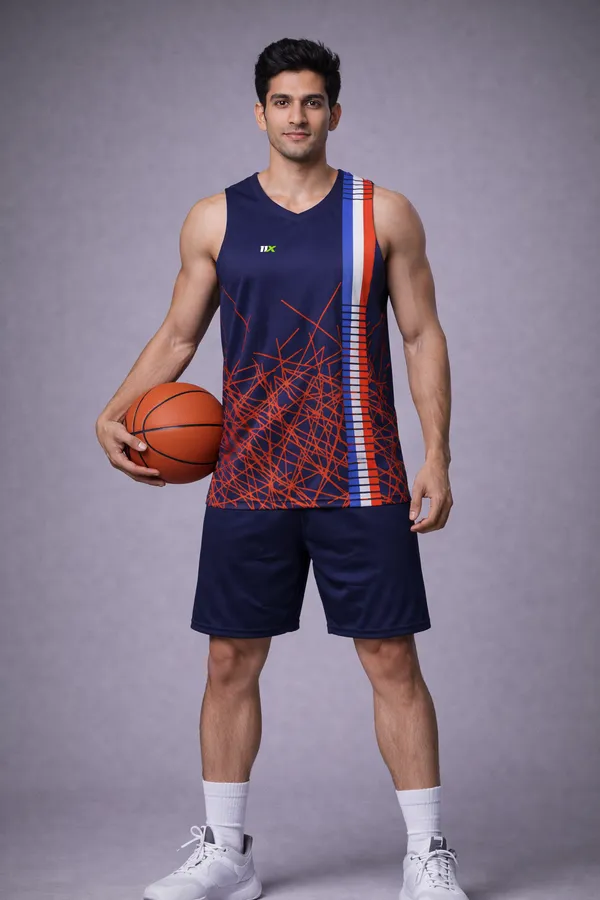 Blue_Polyester_And_Lycra_T_Shirt_For_Men