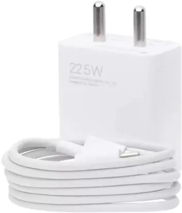 White_22.5_W_Qualcomm_3.0_3_A_Wall_Charger_For_Mobile_With_Detachable_Cable_(Cable_Included)