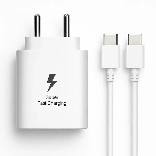 White_25_W_Supercharge_3.1_A_Wall_Charger_For_Mobile_With_Detachable_Cable_(Cable_Included)