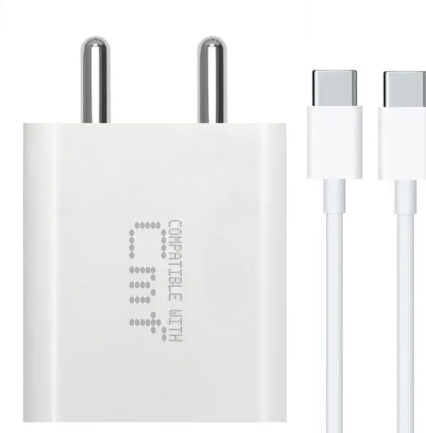 White_33_W_Supercharge_4_A_Wall_Charger_For_Mobile_With_Detachable_Cable_(Cable_Included)