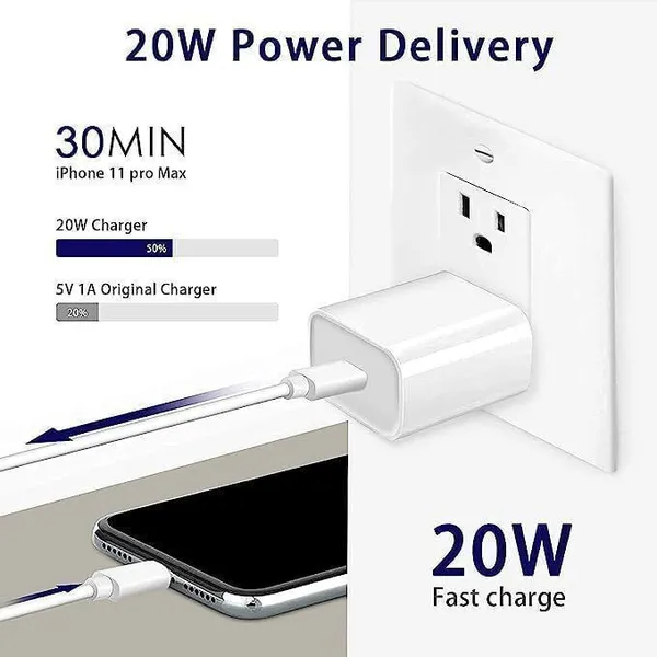 White_20_W_Quick_Charge_4_A_Wall_Charger_For_Mobile_With_Detachable_Cable_(Cable_Included)